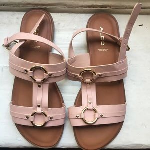 Aldo pale pink sandals